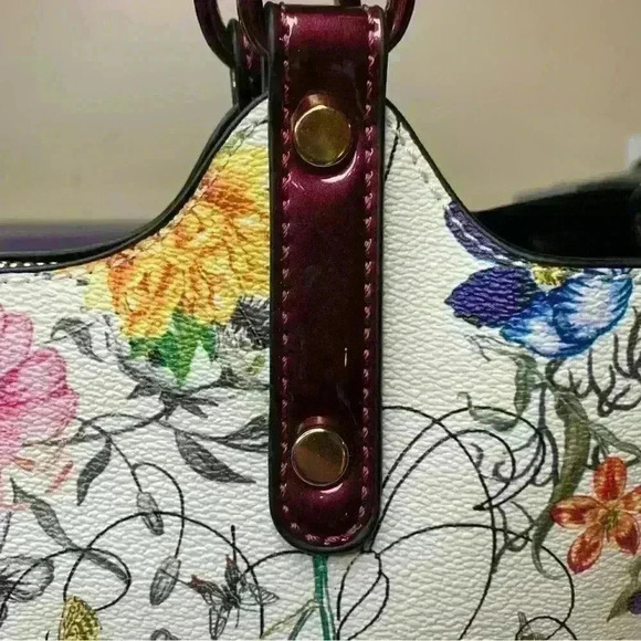 NWT Designer Inspired  Floral Handbag Matching Wallet. - Picture 12 of 13